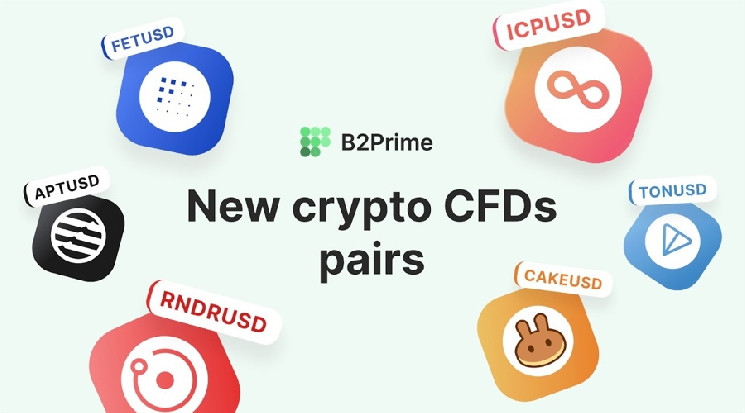 B2Prime Amplifies Crypto Liquidity Offerings with Addition of Six New CFD Pairs