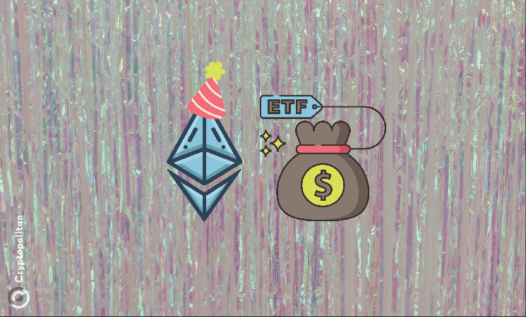 Happy one month-anniversary to spot Ethereum ETFs!