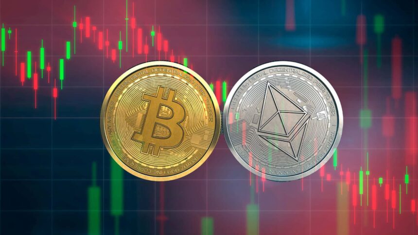 Bitcoin and Ethereum prices hit by a bad day for ETFs