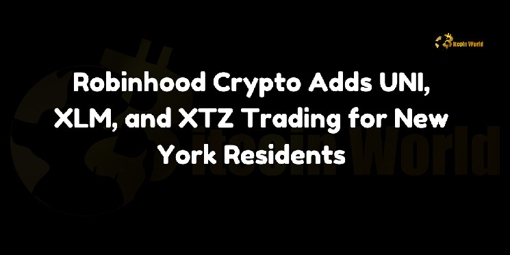 Robinhood Crypto Adds UNI, XLM, and XTZ Trading for New York Residents