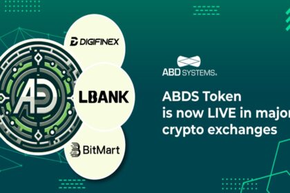 ABDS token is available for trading on 3 major cryptocurrency exchanges