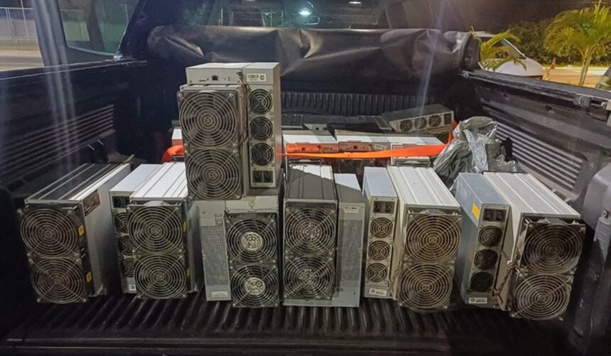 Brazilian federal police seize 18 Bitcoin miners