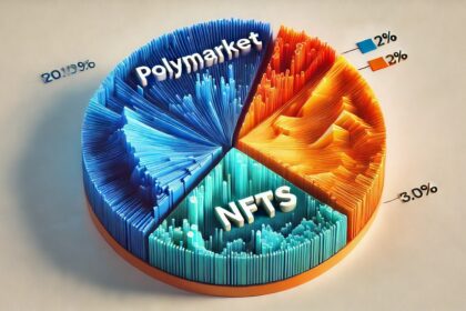 Polymarket termina julio con mayores ganancias que toda la industria de los NFT. Fuente: imagen generada mediante Dall-E, de OpenAI.